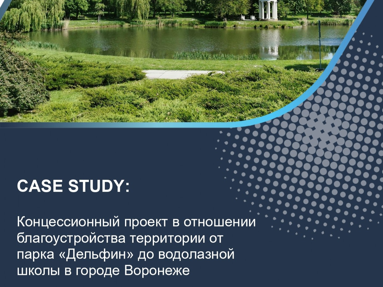 Концессионный проект в отношении благоустройства территории от парка «Дельфин» до водолазной школы в городе Воронеже