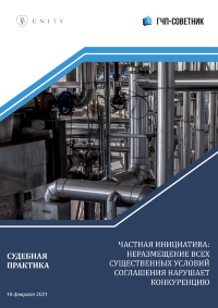 Частная инициатива: неразмещение всех существенных условий соглашения нарушает конкуренцию