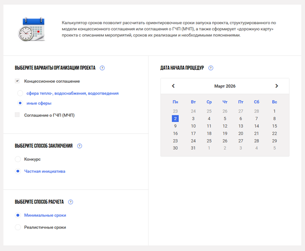 Ввод исходных данных